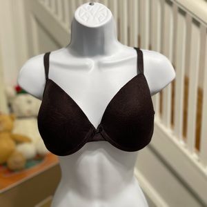 NWOT Women’s Size 38C Primark Microfiber Lace Bra In Coffee Color